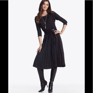 White House Black Market Pleated Knit Dress